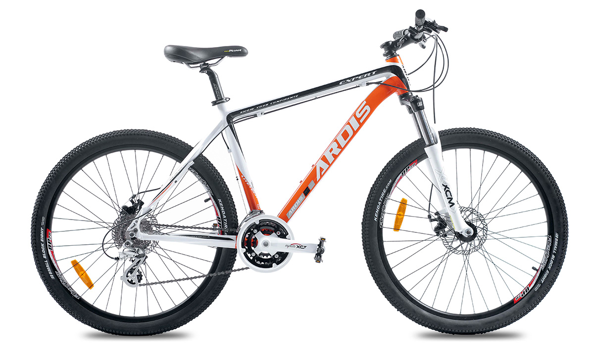 Фотография Велосипед ARDIS EXPERT 26" 2021 размер М Бело-оранжевый 